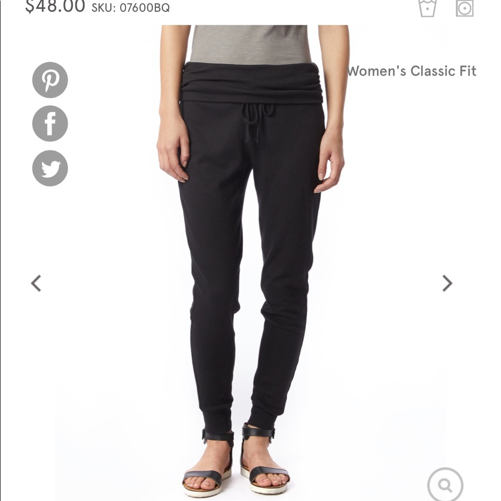 Alternative Apparel black lounge pants